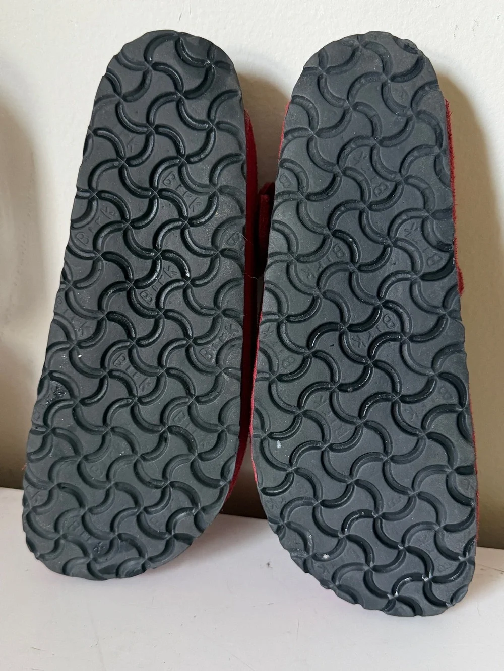 Rare Red Suede Mary Jane Clog Sandals - Picture 3 of 3